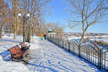 В городском парке. / Февраль, но заметно потеплело!