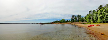 мальчик с собакой / Killbear Provincial Park, Georgian Bay, Ontario, Canada