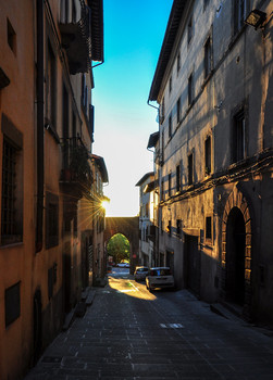 Sunset lane / Кортона, Италия, Переулок заходящего солнца