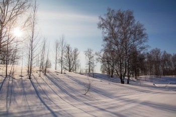 Февральские тени / окрестности п.Урняк,Татарстан