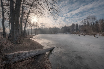 Последний лед / на Барском пруду в Середниково