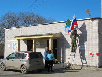 Скоро праздник! / Новосибирск. Советский район.