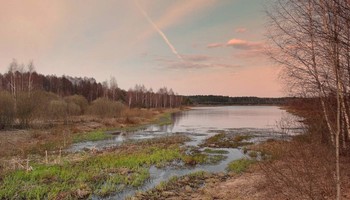 Апрельский вечер перед вербным воскресеньем / Апрельский вечер перед вербным воскресеньем