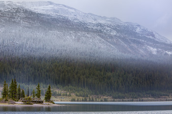 Седина гор / Озеро Боу, Скалистые горы, Канада