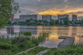 Пока город спит. / Конаково, мкрн. &quot;Александровка. Берег Донховки.