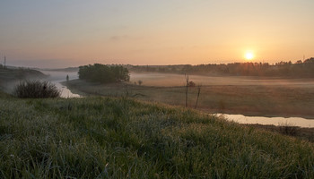 &nbsp; / рассвет,туман,речка