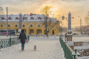 Зимнее утро. / Петербург. Красногвардейский мост. Январь 2019.