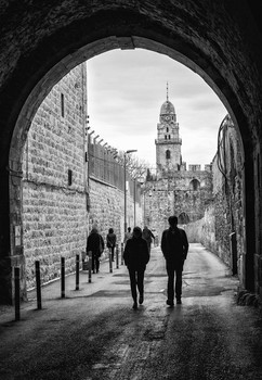 Улочки старого Иерусалима. / По дороге к храму в Иерусалиме.