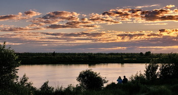 На закате. / Томская область.