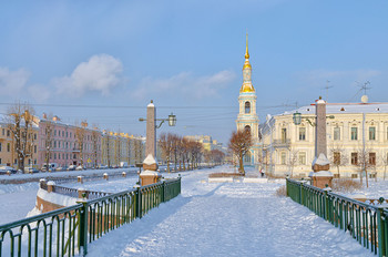 На Красногвардейском мосту. / Петербург. Январь 2019.