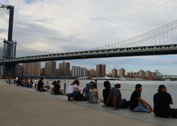 Бруклинский мост. Две диагонали. / Вид из Бруклина