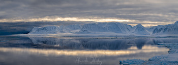 Вечерний свет II (Панорама) / Арктика
