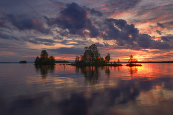 White night on lake Ala-Kitka, Finland / Приглашаю сюда в январе