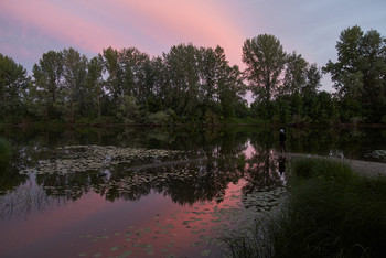 &nbsp; / закат,река,рыбак