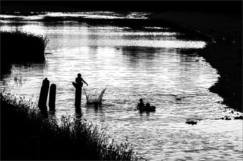 &nbsp; / вечер на речке