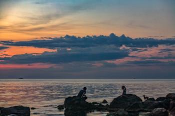 Рыбалка на закате / Крым