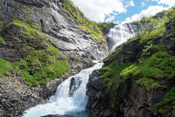 Водопад порта Флом (Норвегия) / Водопады порта Флом, у Норвежских фиодов.