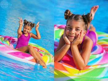 ~ / леденец, бассейн, pool, lollipop, hard candy, фотосессия в бассейне, swimming pool photoshoot, Lelyana Markina, Леляна Маркина, sunlight, солнечный свет