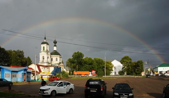 После дождя / 2019-07-28, поселок Петровское, базарная площадь, Ростовский район, Ярославская область