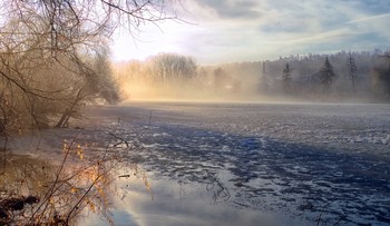 весна идет... / Март.Утро.Туман.И лед в лучах солнца..