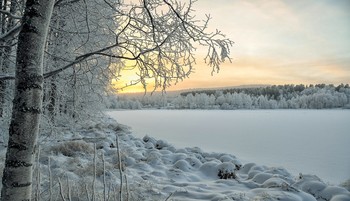 Зимний закат ... / Мороз и солнце...