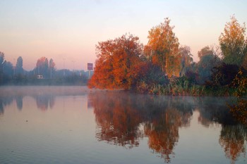 осеннее утро / Осень.Тихое утро.Встало осеннее солнце..