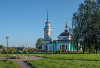 Село Дмитрова Гора. Церковь Сергия Радонежского. / Русская Православная Церковь, Тверская митрополия, Тверская епархия, Конаковское благочиние.