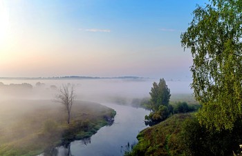 С добрым утром, друзья! / Река Москва в районе деревни Макарово Можайского р-на.