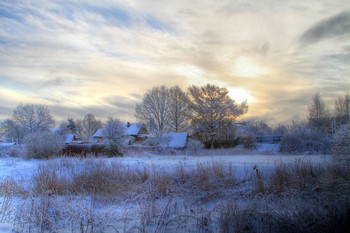 Утро....деревня / Зима