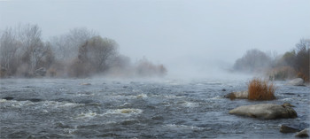 Осень на Буге / Река Южный Буг (Украина)