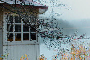 туман на озере / озеро Белое