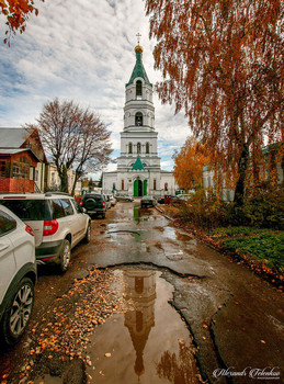 Вид на Борисо-Глебский кафедральный собор города Рязани. / ***