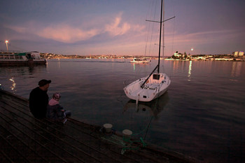 Лунный вечер в Севастопольской бухте / Севастополь