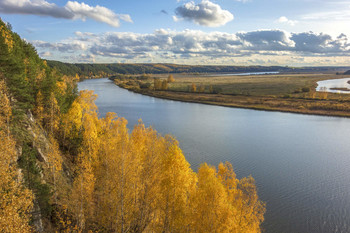 Осенняя река Сылва / Пермский край.Окрестности с.Зуята