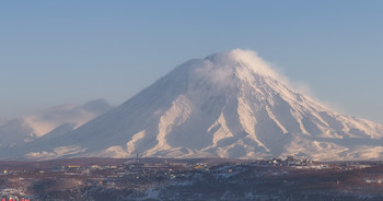 весеннее утро / Корякский вулкан - всего на 300 метров ниже Фудзиямы..