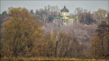  / Пойма Москвы реки. Вдали - главный дом усадьбы Петровское.