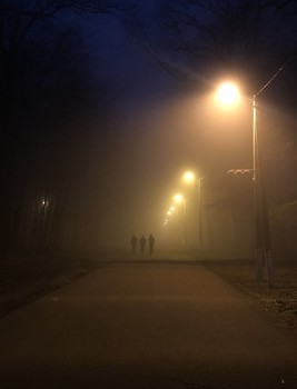 Туманный вечер на Олимпийской аллее / ***