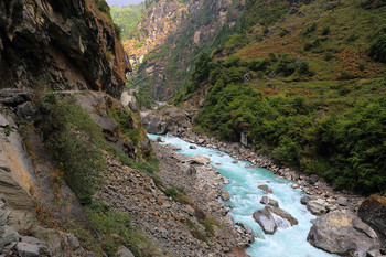 В долине реки Марсианди / Непал. Гималаи