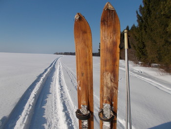 лыжник / один в поле иду на лыжах