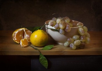 мандарины и виноград / мандарины и виноград