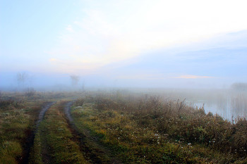 Октябрьское утро / Туманное утро на реке Латрык. Саратов 2019