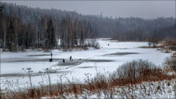 Зима, начало / Открытие сезона зимней рыбалки
