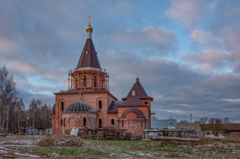 Ещё один ракурс. / Строительство Церкви Сорока мучеников Севастийских в Конаково.