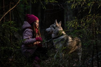 В кустах с Хасей / модель Валерия Дедюрина