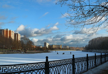 А сегодня вышло солнце ненадолго.. / Январь в Москве...