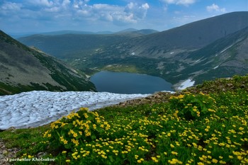 Горная долина с цветами в Кузнецкий Алатау / ***