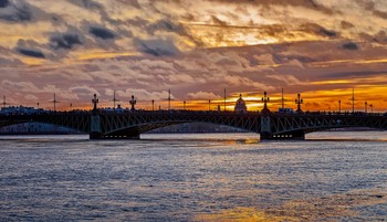 Вечерний Петербург. / Троицкий мост.