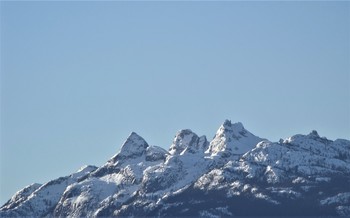 Triconi Peak / view from pullout, on Hwy 99 near Whistler BC Canada.