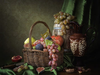 Натюрморт с фруктами / натюрморт в стиле барокко