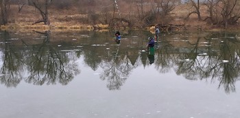 Крещенские не морозы / Рыбаки.